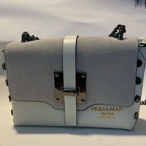 Persaman New York studded crossbody/shoulder chain strap bag